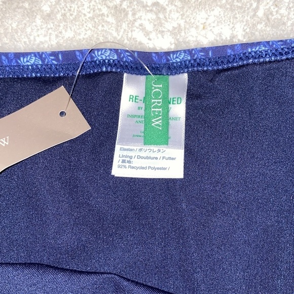 J.Crew Navy floral bouquet bikini NWT - Picture 10 of 12